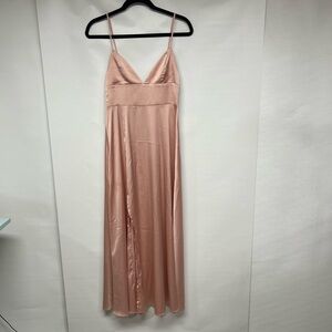 Showpo Blush Satin Dress
